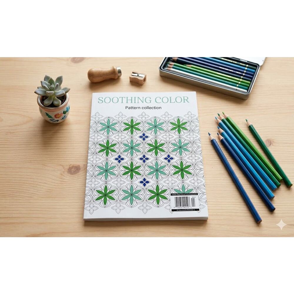 Soothing Color Pattern Collection 2024 Issue 44 Adult Pencil Coloring Book